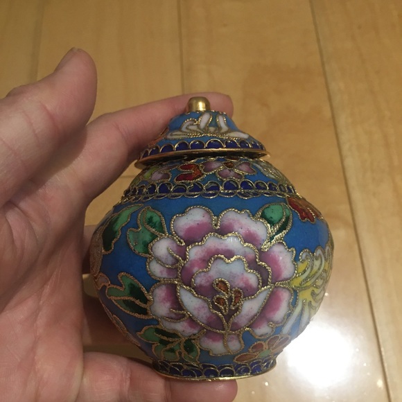 New cloisonné small vase - Picture 3 of 5